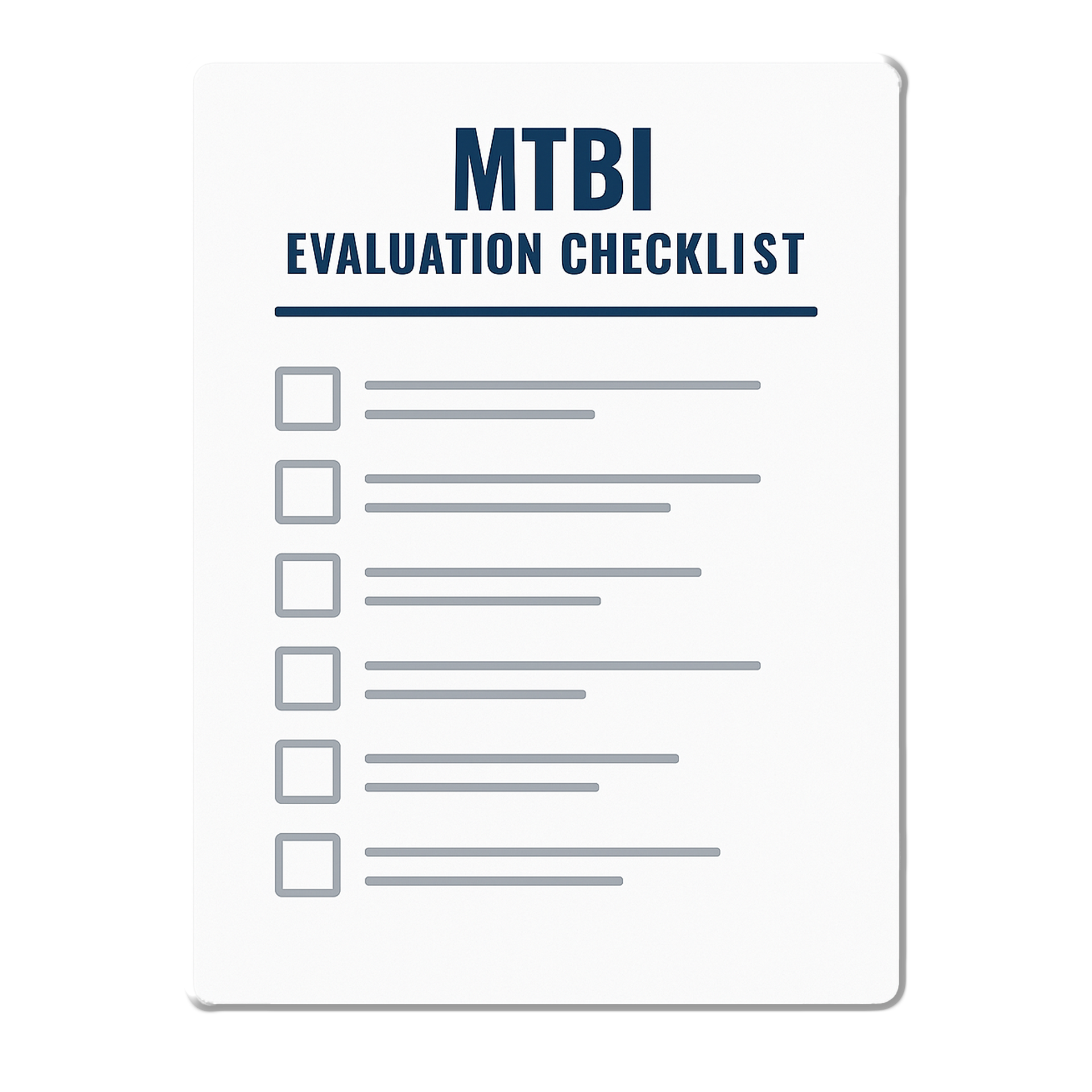 MTBI Evaluation Checklist